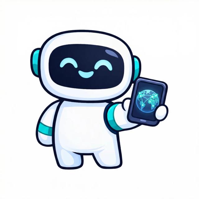 Voyo mascot with globe - connected globally with voyaio travel eSIM
