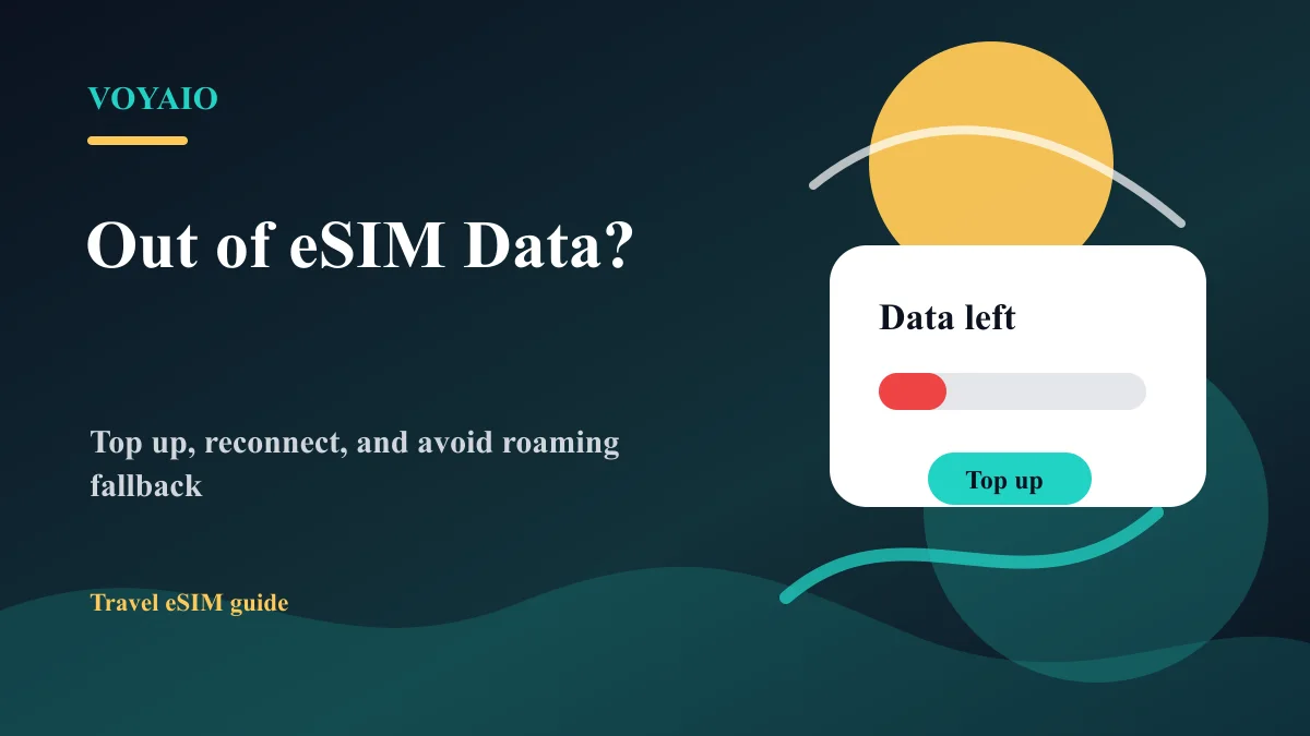 What Happens If You Run Out of eSIM Data While Travelling?