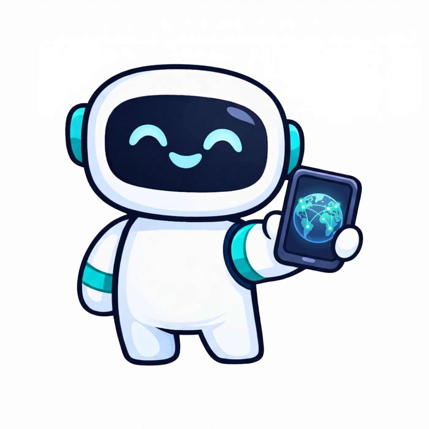 Voyaio mascot connected while travelling